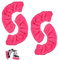 PEUTIER 4 Stück Schlittschuh Kufenschutz, Hockey Schlittschuhe Kufenschoner Elastisch Eislaufen Kufenschutz für Männer Frauen Jungen Mädchen (Rosa, Größe S)