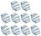 PATIKIL 30pz 7-9mm Set Fascette Stringitubo Doppio Orecchio, Fascette Metalliche Morsetti Tubi Acciaio Zincato per Collegamenti Raccordi Tubi Gas Auto, Tono Argento