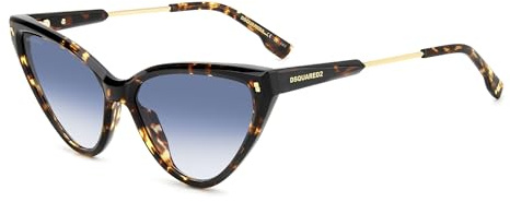 DSQUARED2 D2 0134/S Sonnenbrille, Havana, 58 für Damen, Havana, 56