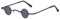 FERCAISH Retro Kleine Runde Sonnenbrille, Damen Steampunk Sonnenbrille, Herren Vintage Hippie Sonnenbrille, Schwarz Schutz Sonnenbrille, für Männer Frauen