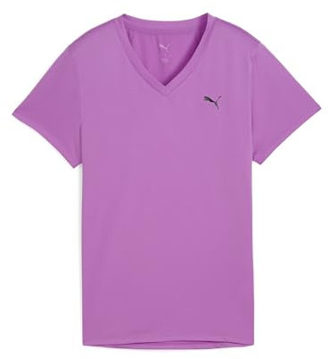 PUMA Unisex W TAD Essential Vneck Tee T-Shirts, Wild Berry, XXL