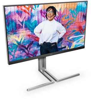 AOC Q27U3CV Graphic Pro - Monitor QHD de 27 Pulgadas, Altavoz, Altura Regulable, HDR400 2560x1440, 75 Hz, HDMI, DisplayPort Entrada/Salida, USB-C 96 W PD, Hub USB Negro, 27 Pulgadas QHD IPS