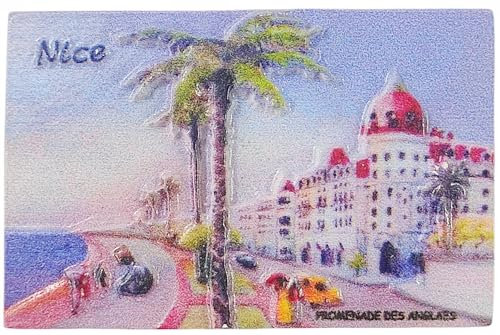 Kühlschrankmagnet, Motiv: Nizza, Frankreich, Reise-Souvenir, 3D-Dekoration, Handwerk
