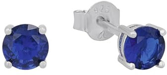 Amor Ohrstecker 925 Sterling Silber Damen Ohrschmuck, mit Zirkonia synth., 0,5 cm, Kommt in Schmuck Geschenk Box, 2039220