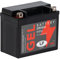 LANDPORT Batterie LTX12-4 Gel 12V 12Ah kompatibel für Roller Motorrad Gilera Runner, Honda CB, Aprilia SR, Piaggio MP3, Suzuki GSX-R, Vespa LXV YTX12-BS CTX12-BS 51012 GTX12-BS