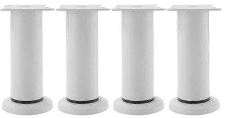 Allayu Réglable pour Lits TV Augmentant Les Meubles avec Pieds pour Augmenter Les Meubles 18cm 12 Pieds Toutes de Hauteur Augmentant, Blanc, 4 pièces 【12-18CM】