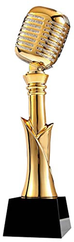 HLUONGTN Trofei, Trofeo D'Argento e Di Bronzo Canto e Parlato Host Concorso Vincitore Trofeo Trophy/D/8X30Cm