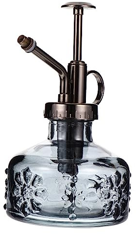 TINEASUR Regadera De Estilo Europeo Vintage De Vidrio Pulverizador para Jardinería Regadera De Vidrio Rociador De Flores para Interiores