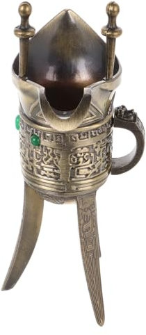 OFFSCH Diseño Práctico Bordes Pulidos Taza Antigua para Beber Estilo Chino Artesanía Arcaica