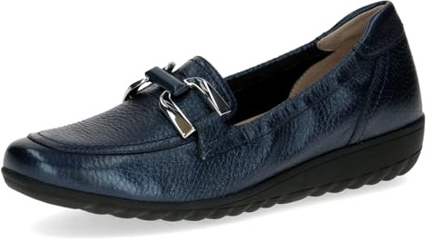 CAPRICE Damen Slipper aus Leder mit Zierschnalle