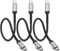ADILIFT USB C auf Lightning Kabel Kurz [30cm,3Stück], MFi Zertifiziert Nylon iPhone Ladekabel Kurz Kompatibel für iPhone 14 13 12 11 Pro Max Mini XS XR X SE 2020 8 8 Plus 7 7 Plus 6s 6 5s 5- Schwarz