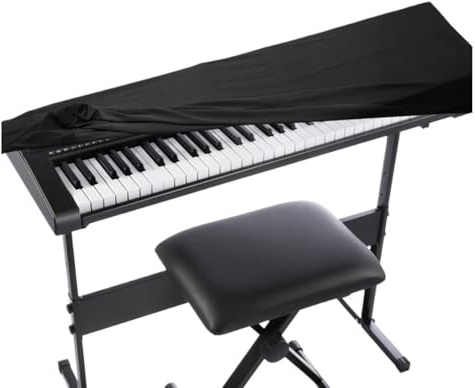 Staubschutz für Klaviertastatur, staubdicht und waschbar, schmutzdichte Abdeckung für digitales elektronisches Klavier, Notenständer, Staub-Tastaturabdeckung für Musikliebhaber
