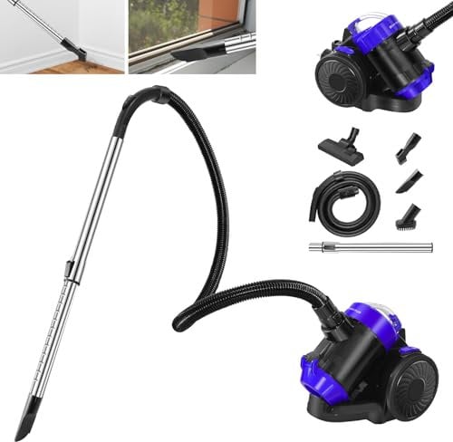 VickyHome 1200 Watt Beutelloser Staubsauger mit 4M Kabel, Staubsauger Tierhaare Bodenstaubsauger Hochleistungsfilter 17KPA Starke Saugleistung, 1.5L Staubbehälter, HEPA-Filter