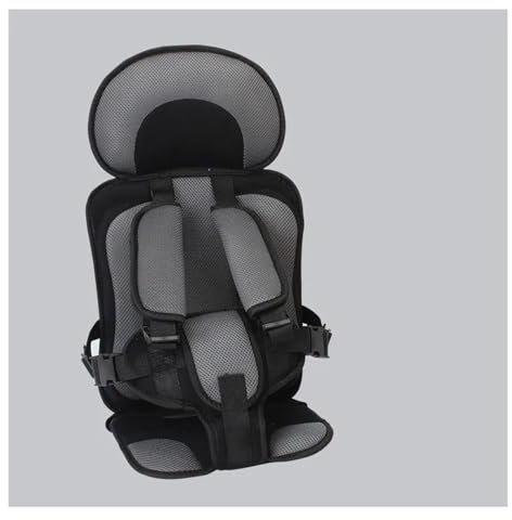 Autositzbezüge Kindersitzmatte Für 6 Monate Bis 12 Jahre Alt Atmungsaktive Stuhlmatten Babyautositzkissen Verstellbares Kinderwagen-Sitzpolster Auto Sitzbezüge(Big Black)