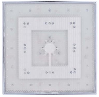 Soffione doccia LED ABS 3 temperatura di colore indica parete / soffitto soffione doccia LED installazione rapida per un sicuro risparmio di acqua di balneazione