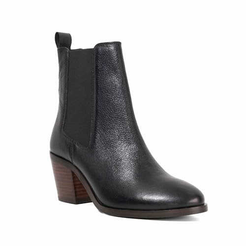 Dune London Ladies PASIL Almond Toe Block Heel Boots Size UK 4 Ankle Boots