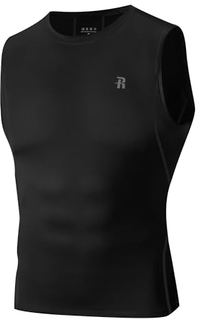 Runhit Herren Kompressionsshirt Tank Top Ärmellos, 1/3 Pack Funktionsshirt Atmungsaktiv Schnell Trocknend, Laufshirt & Muskelshirt für Fitness Gym Training, Sport Unterhemd