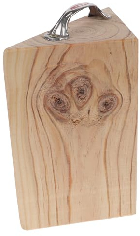 TOGEVAL Cale de Roue en Bois Dur 20x16x9 Cm, Bloc Stabilisateur Antidérapant pour Caravanes et Camping-cars, Cale de Remorque Sécurisée pour Voitures et Camions, Accessoire de Calage