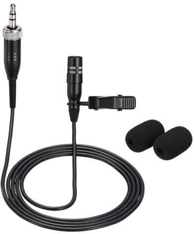 QUARKZMAN Lavalier Ansteckmikrofon 3 5mm Klinkenstecker Richtmikrofon | Kondensator Kragenmikrofon, Mini Ansteckmikrofon, 1m Kabel, Für Moderatoren Musiker Schauspieler