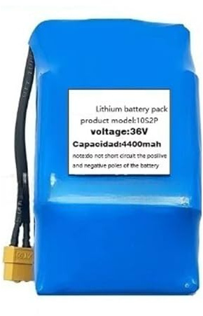 36V 4.4Ah 10S2P Rechargeable Lithium-ion Battery Balance Bike Battery Built-in BMS Waterproof PVC Shell Aging-Resistant Suitable for 50-350W Motors 36V 4.4Ah,T