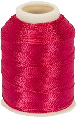 Altinbaşak 20g Häkelgarn Garne Dunkel Pink 300m 6 FACH 100% POLYESTER GARN 0,75mm Nr: 50 Embroidery Thread (1 Stück, IP6)