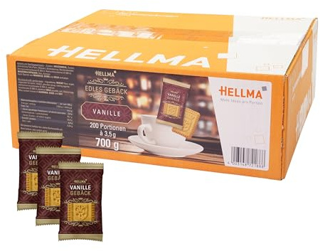 Hellma Noble Galletas Vainilla Galletas de Café 200 piezas