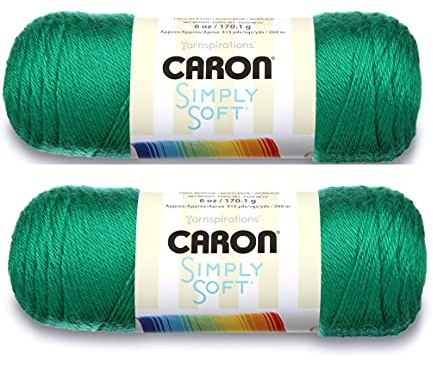Bulk Buy: Caron Simply Soft Yarn Solids (2-Pack) (Kelly Green)