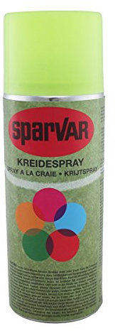 6x SparVar Kreidespray Neon mit Überkopfdüse 400 ml Leuchtgelb
