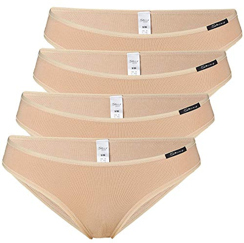 Skiny 4er Pack, Advantage Cotton Damen Rio Slip (40, Skin)