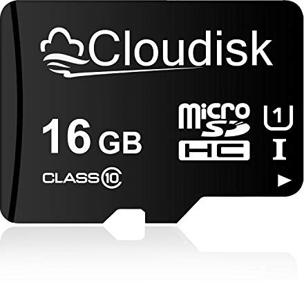 Cloudisk 16GB microSDHC UHS-I Speicherkarte, C10, U1, Full HD, A1, Micro SD Karte