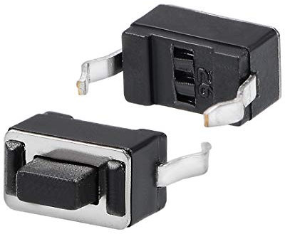 Sourcing Map Lot de 50 mini interrupteurs tactiles 3 x 6 x 5 mm