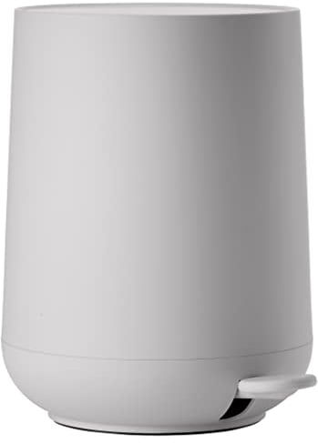 Zone Denmark Nova Mülleimer fürs Bad, Kosmetikeimer, Abfalleimer fürs Badezimmer, Durchm. 20,5 cm, Höhe 23,5 cm, Fassungsvermögen 3 Liter, Soft Grey