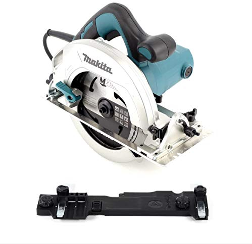 Makita HS 7601 Scie circulaire portative 1200 W + lame de scie 190 mm + adaptateur de rail de guidage C