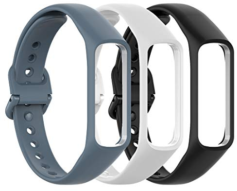 Ysang 3PC Ersatzarmband Kompatibel mit Samsung Galaxy Fit E R375 Smartwatch verstellbares weiches Silikon Armband Sportbandarmband
