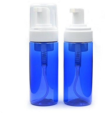 Lot de 2 flacons vides de recharge en plastique bleu 100 ml