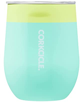 Corkcicle Origins – Gobelet sans pied – Tasse à vin de voyage en acier inoxydable à triple isolation pour café, vin et cocktails – Anti-déversement, réutilisable, sans BPA, passe au lave-vaisselle –