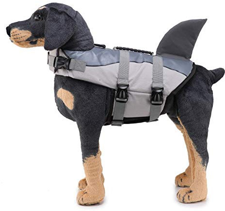 ZUOLUO Salvagente Cane Salvagente per Cani Cappottini per Cani di Piccola Taglia Impermeabili e Caldi Cappotti per Cani Impermeabili Gray,m