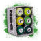 NBQ Packs Spray Paint Matte Finish Street Art RESTAURACIÓN Decoración DYV graffiti BAJA Presión (Verde, 6)