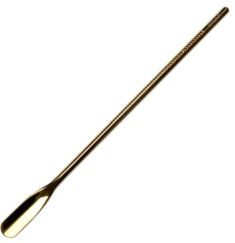 KRUVE Coffee Brew Stick - 8.6 Inch Stainless Steel (Gold) for Agitating Grounds During Brewing with Coffee Stirrers, Coffee Stir Sticks, or Coffee Spoons - Perfect for Pour Over, French Press & More