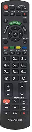 LFYSJTX Sostituzione telecomando panasonic n2qayb000487 per Panasonic Viera TV:TH-32LRG20E TX-L42E3B TX-P46S20E TX-P50U30E