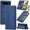 Jasonyu Case for Google Pixel 6 Leather Wallet Flip Cover with Card Holder,Kickstand, Magnetic Closure,TPU Shockproof Phone Case Compatible with Pixel 6 (Blue)
