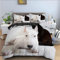 SJSXWQN Bettwäsche 135x200 WeißEr Bullterrier Bettwäsche-Set mit Reißverschluss Schließung für Kinder Mädchen Weicher Atmungsaktive Mikrofaser Bettbezug + 2 Kopfkissenbezug 80x80 cm