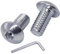 SKIR'CO Tornillos de cabeza hexagonal M5 x 10 mm, tornillos de máquina, pernos de tapa de enchufe (100 piezas)