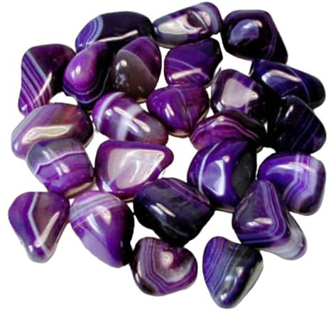 ALCHIMIA- Pietra burattata per Cristalloterapia e Reiki Agata Viola