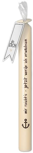 Goodtimes Stabkerze Creme Jugendweihe mir reicht's