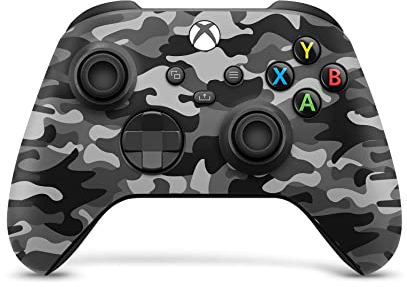 Skins4u Gamepad Wrap Aufkleber kompatibel mit Xbox Series S X Controller Design Schutz Folie Faceplate Cover Vinyl Skins Urban Camouflage