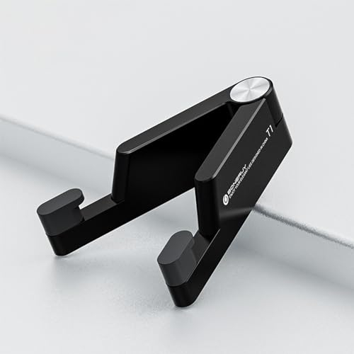 Hsupez Handy Ständer, Handyständer für Tisch, Faltbarer und Tragbarer iPhone Ständer, Handy Halterung,Smartphone Ständer, Universal Halter kompatibel mit iPhone Samsung iPad Tablet u.a. (Schwarz)