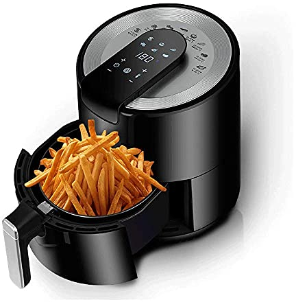 Forno Friggitrice Ad Aria Calda, Friggitrice Ad Aria Con Scongelamento E Riscaldamento Uniforme, Fornello Senza Olio Ha Padella Antiaderente E Cestello Per Friggere Facile Da Usare E Pulire