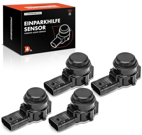 Frankberg 4X Parksensor PDC Sensor 3-polig Hinten Vorne Kompatibel mit 1er F20 F21 114-115 1.6L-3.0L 2010-Heute 3er F30 F80 316-340 1.5L-3.0L 2011-2018 Replace# 66209261582 | Kompatibel mit 3 Gran Turismo F34,2 Coupe F22 F87,2 Cabriolet F23,3er Touring F31,4 Coupe F32 F82,1er F20,4 Gran Coupe F36
