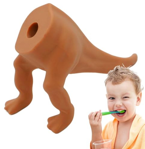 Missmisq Pooping Zahnpasta Topper,Dinosaurier Zahnpasta Topper - Pooping Animal Zahnpastaspender,Selbstschließende, lebensmittelechte Silikonkappen für Erwachsene, Kinder, Freunde und Familie